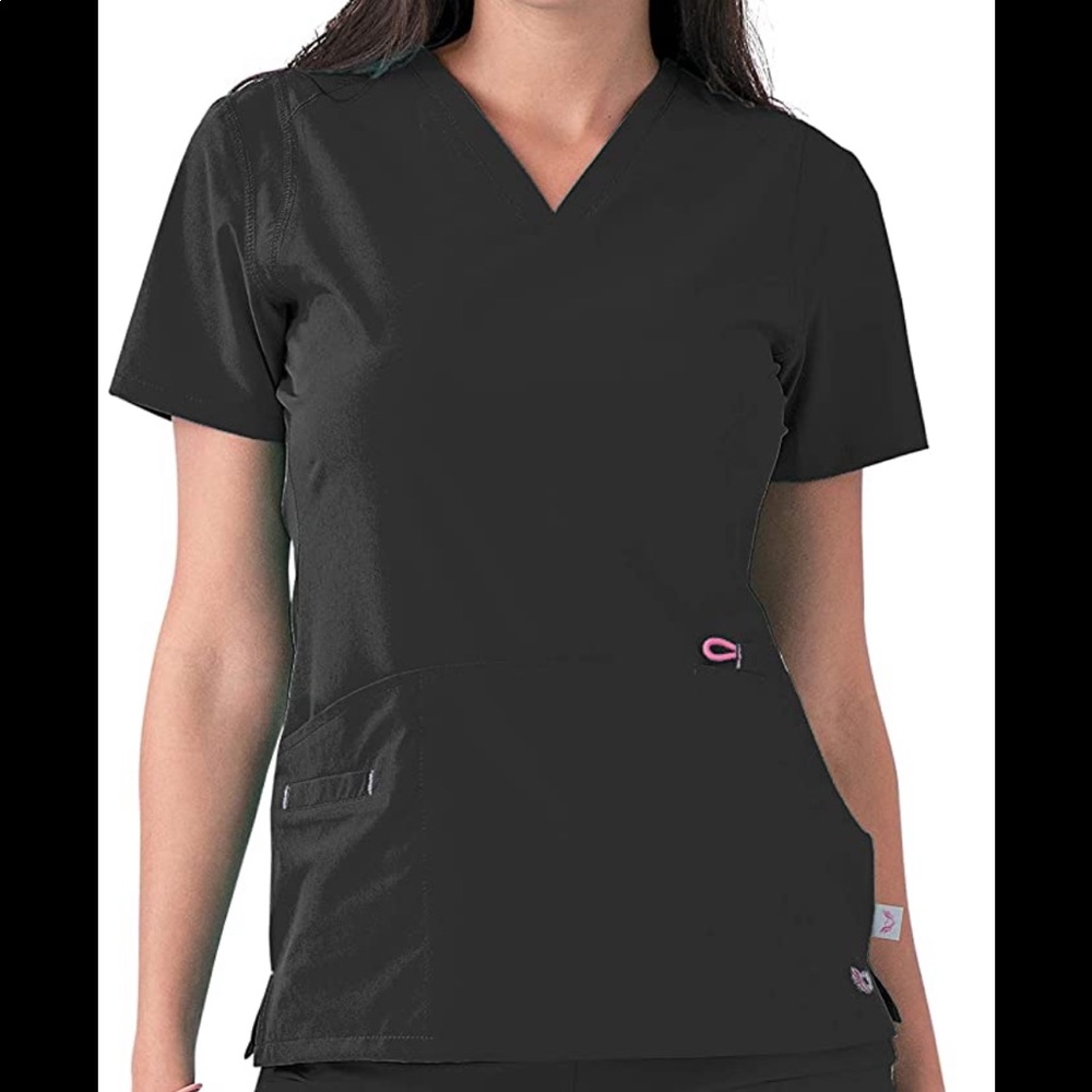 NWOT. XL Black Scrub Top by Smitten.